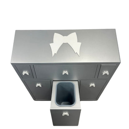 Sloping Top Waxing Cabinet with built-in Wax and Roll-on Warmers