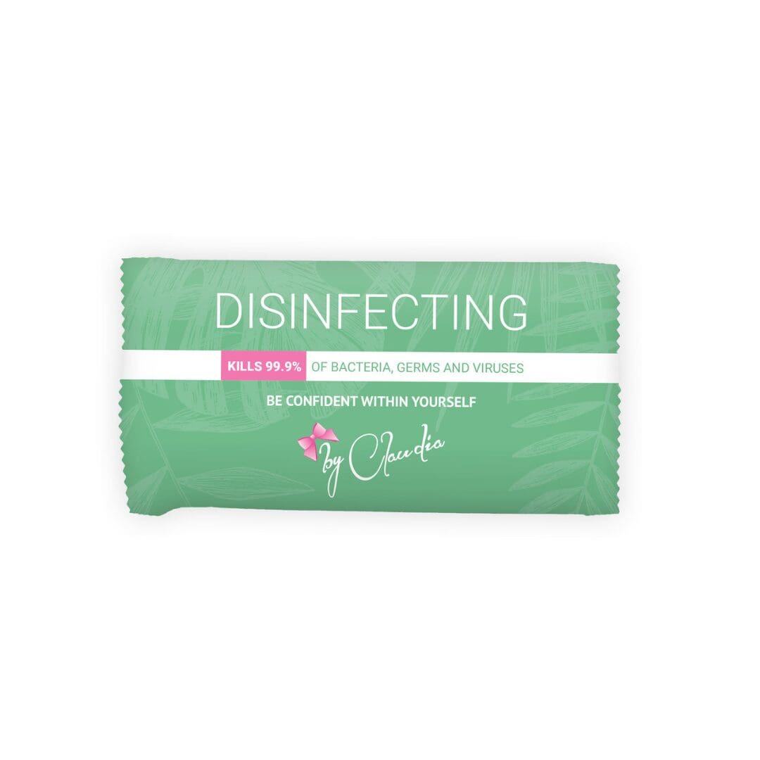 Disinfecting wet wipe packet