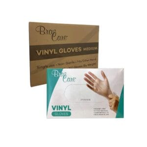 Home Page Vinyl gloves package and box