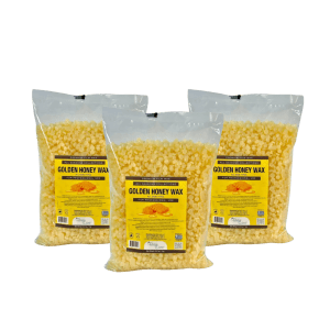 hard wax golden honey 6.6lb/1 kg – case of 3 bars ($18,00 each)