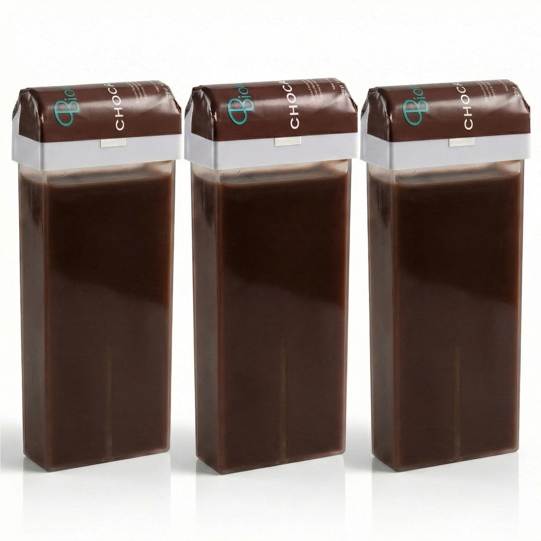 roll on chocolate soft wax 3.3 fl. oz/100ml case of 3 cartridges ($3.50/each)